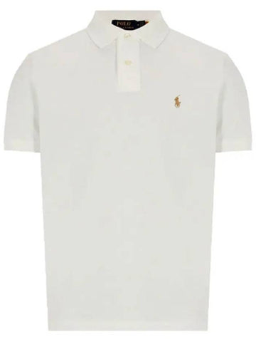 24SS Polo Men's Custom Slim Fit Pony Logo Embroidered Short Sleeve Collar 710680784321 - RALPH LAUREN - BALAAN 1