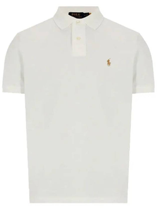 24SS Polo Men's Custom Slim Fit Pony Logo Embroidered Short Sleeve Collar 710680784321 - RALPH LAUREN - BALAAN 1