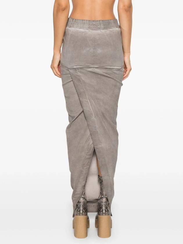 RICK OWENS DRKSHDW Skirts Grey - RICK OWENS - BALAAN 4