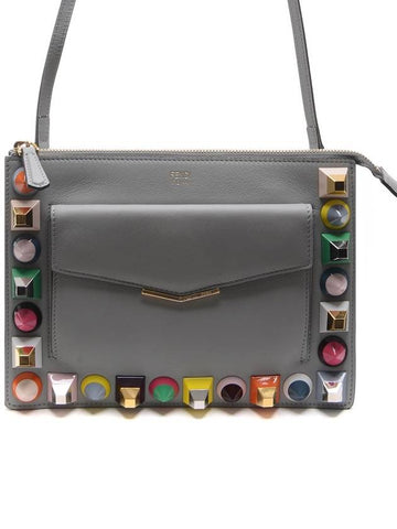 Women's Plexiglass Stud Cross Bag 8M0369_9DF_F10XS_18S - FENDI - BALAAN 1