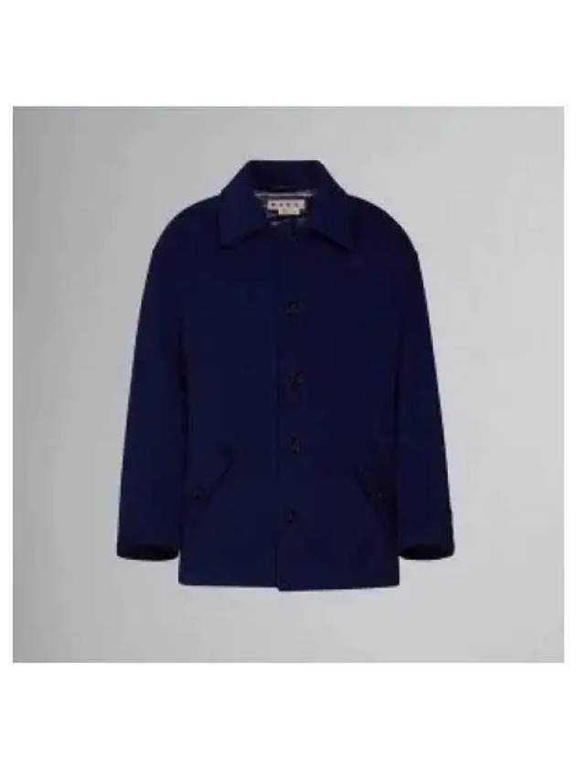 Brushed Mohair Jacket Blue Marine - MARNI - BALAAN 2