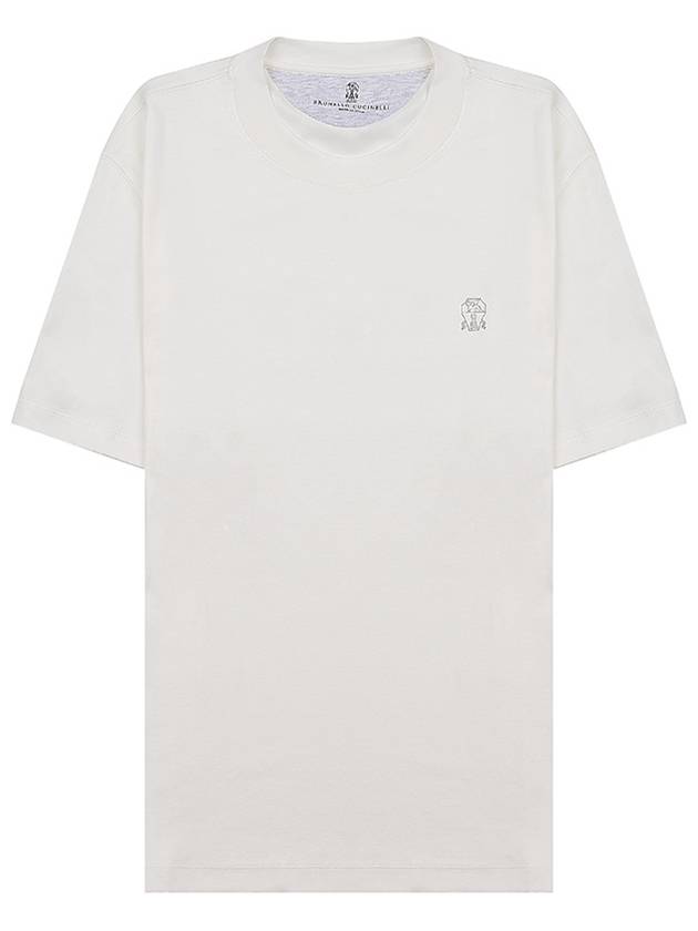 Logo Short Sleeve T-shirt White - BRUNELLO CUCINELLI - BALAAN 10