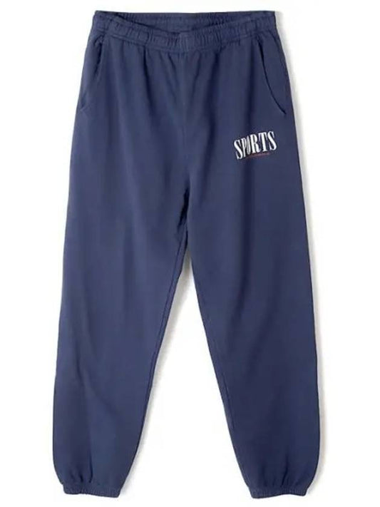 Sporty & Lee Sports Sweat Pants Navy White SWAW238NA 31 Sports Sweat Pants - SPORTY & RICH - BALAAN 1