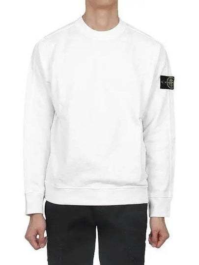 Cotton Crew Neck Sweatshirt White - STONE ISLAND - BALAAN 2