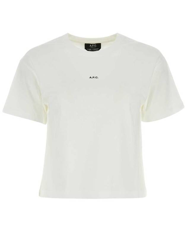 Boxy Micro Logo Short Sleeve T-Shirt White - A.P.C. - BALAAN 2