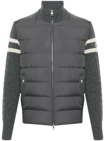 Knit panel padding gray - MONCLER - BALAAN 1