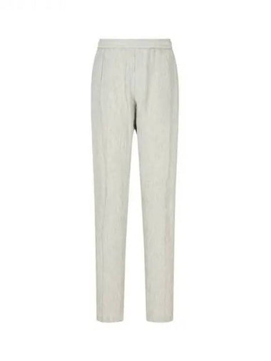 Men s Linen Banding Criss Pants Gray 270590 - EMPORIO ARMANI - BALAAN 1