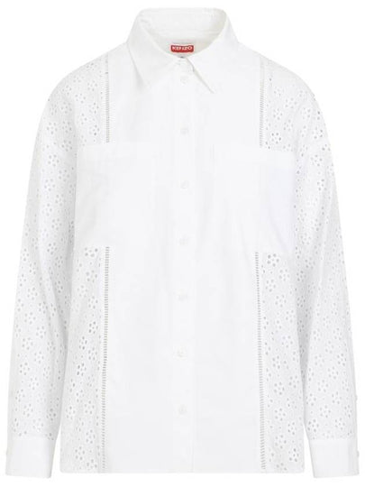 Blouse Shirt FE52CH2499K1 02 BLANC CASSE - KENZO - BALAAN 2