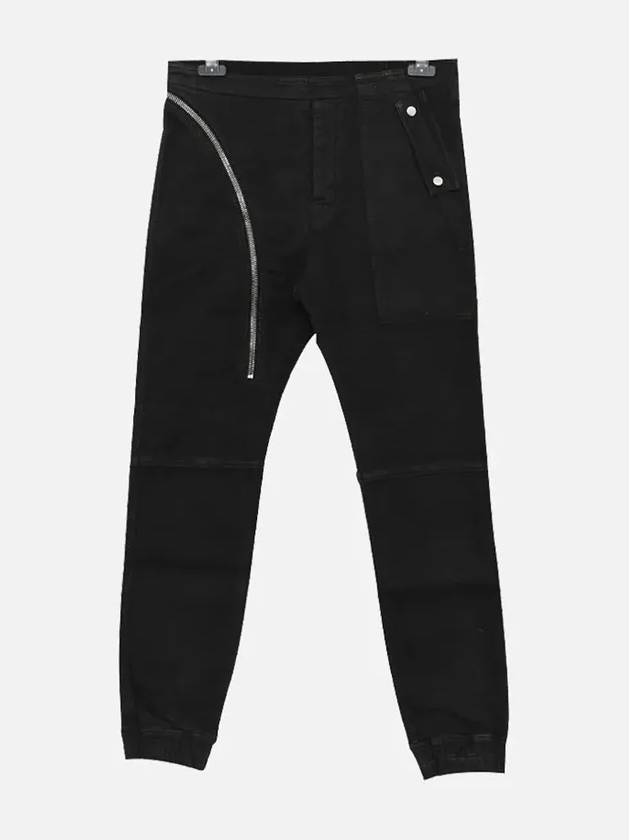 Air Cut Denim Jogger Pants Black - RICK OWENS - BALAAN 3