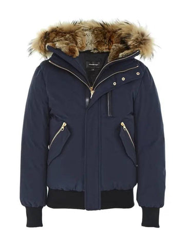 Dixon Nordic Tech Down Natural Fur Bomber Jacket Navy - MACKAGE - BALAAN 1