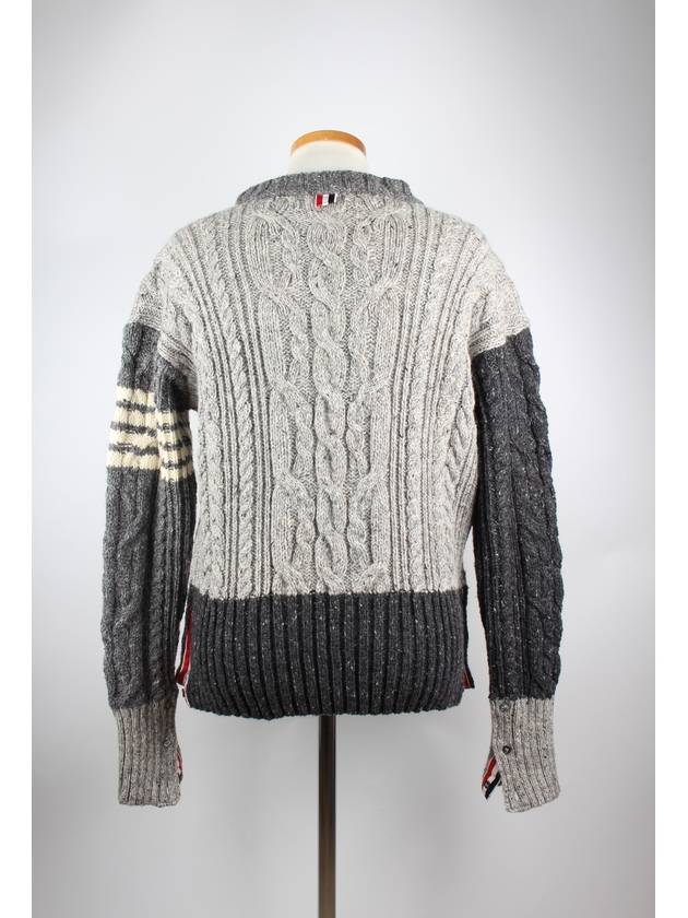 Multicolor cable knit - THOM BROWNE - BALAAN 3