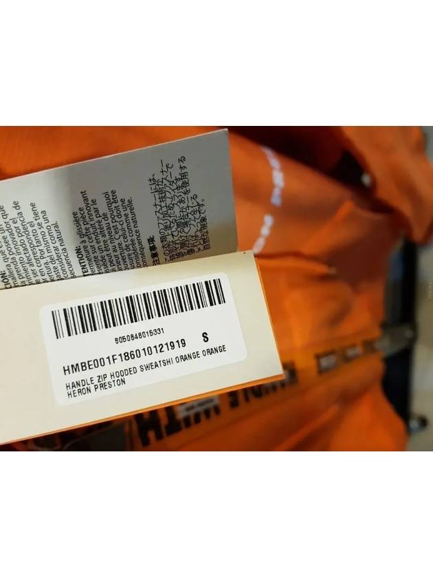 Logo Zip-up Hoodie Orange - HERON PRESTON - BALAAN 5