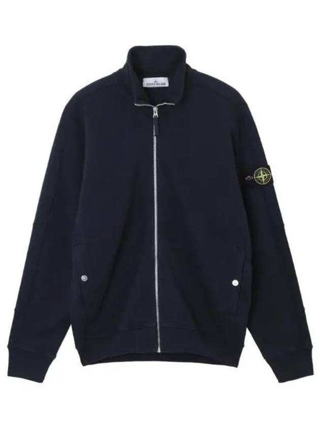 Old Effect Fleece Zip-Up Jacket Navy - STONE ISLAND - BALAAN 2