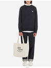 Fox Head Patch Regular Round Neck Pullover Knit Top Anthracite Melange - MAISON KITSUNE - BALAAN 4