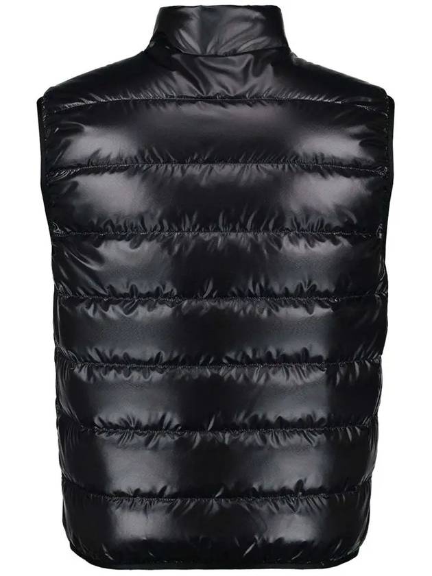 Aube Logo Down Vest Black - MONCLER - BALAAN 4