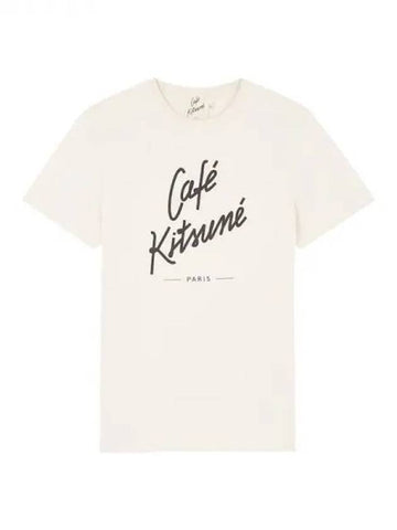 Unisex T shirt Cafe Kitsune Latte Domestic Product GM0022120681454 - MAISON KITSUNE - BALAAN 1