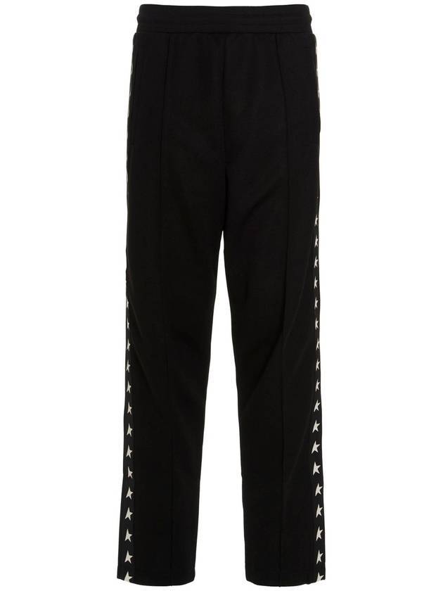 Men's Road Tapered Track Pants Black - GOLDEN GOOSE - BALAAN.