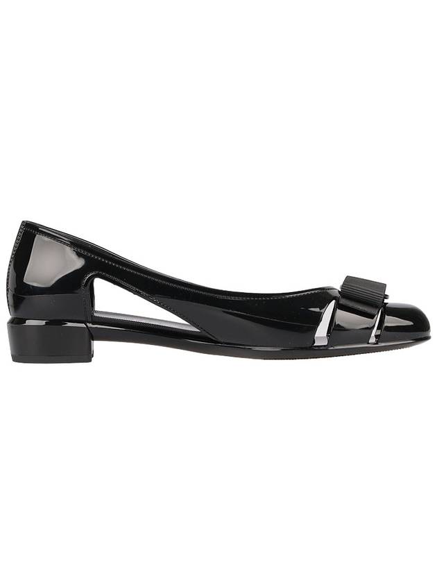 Vara Bow Jelly Ballet Flat Black - SALVATORE FERRAGAMO - BALAAN 5