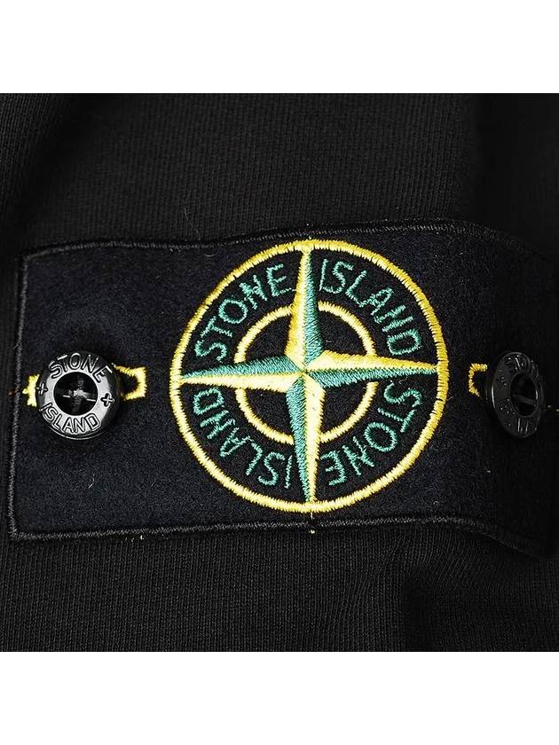 Signature Logo Patch Hoodie Black - STONE ISLAND - BALAAN 5