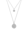 Meteora Rhodium Layered Necklace Silver - SWAROVSKI - BALAAN 2