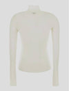 Woolen Turtleneck White - BOTTEGA VENETA - BALAAN 3