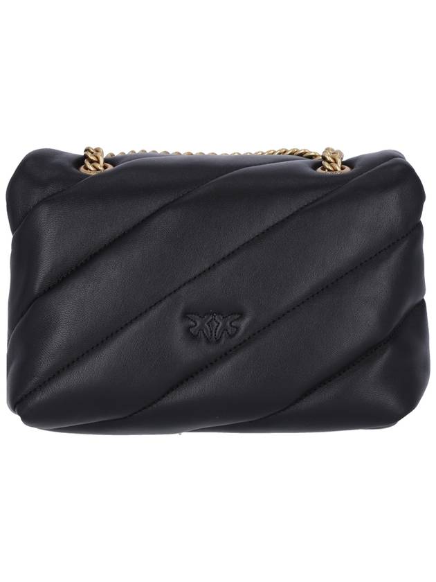 Mini Love Puff Maxi Quilted Leather Shoulder Bag Black - PINKO - BALAAN 4