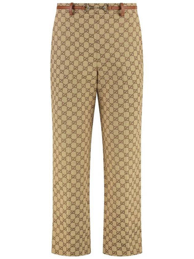 Gucci Gg Fabric Trousers - GUCCI - BALAAN 1