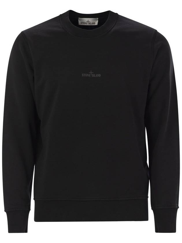 Crewneck sweatshirt with Institutional Five print - STONE ISLAND - BALAAN 1