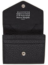 Stitched Accordian Envelope Card Wallet Black - MAISON MARGIELA - BALAAN 5