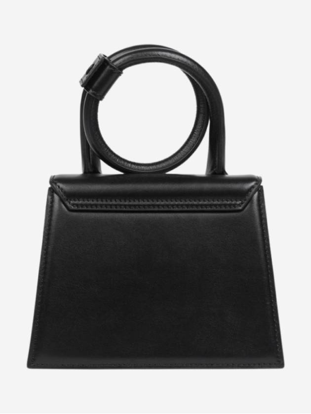 Le Chiquito Noeud Coiled Leather Tote Bag Black - JACQUEMUS - BALAAN 4