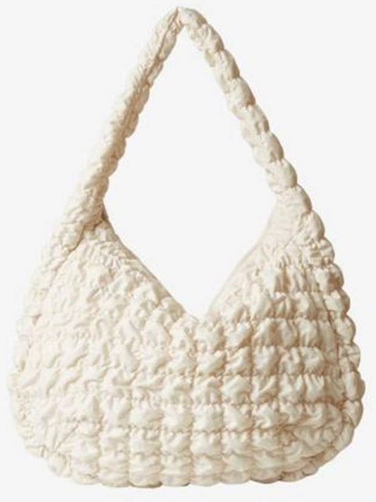 Quilted Oversized Shoulder Bag Offwhite - COS - BALAAN.