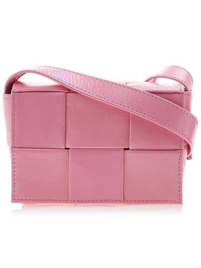 Cassette Small Leather Cross Bag Pink - BOTTEGA VENETA - BALAAN 2