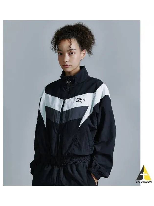 Heritage Crop Windbreaker Women Black - REEBOK - BALAAN 1