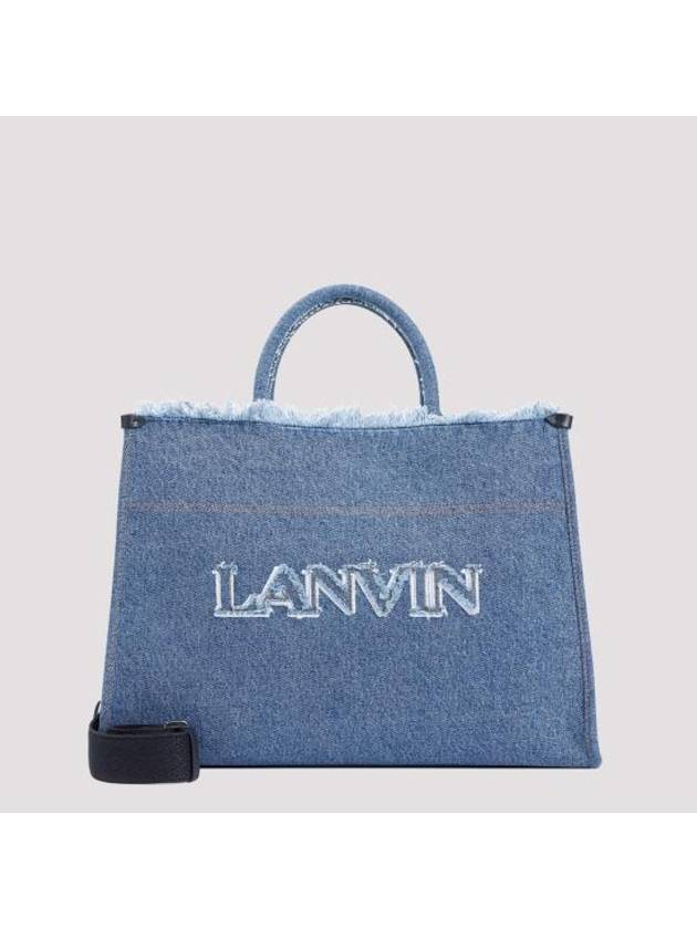 Tote Bag LWBGTC00FRDEE24 254 DENIM BLUE - LANVIN - BALAAN 1