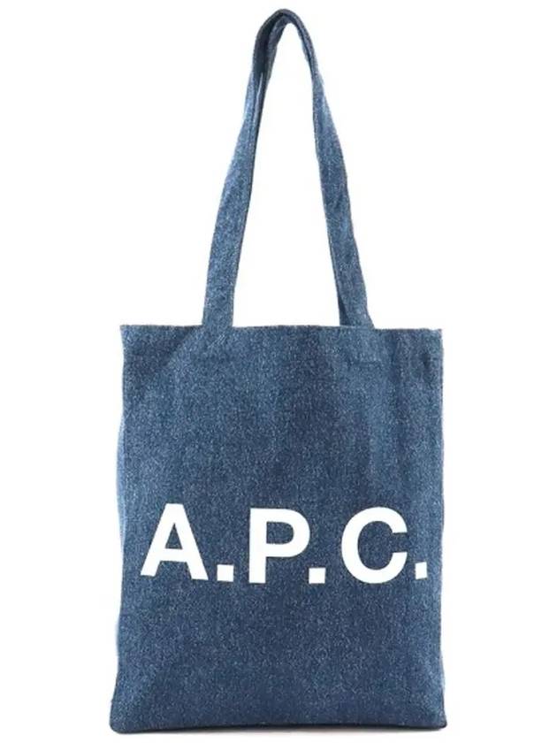 Lou Denim Tote Bag Washed Indigo - A.P.C. - BALAAN 3