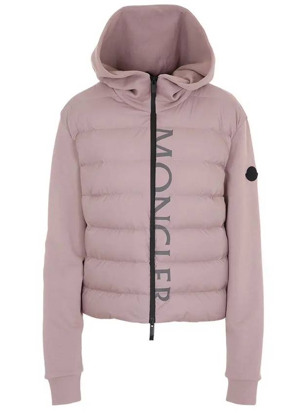 8G00020 809KZ 51T Women s Logo Print Padded Zip up - MONCLER - BALAAN 1