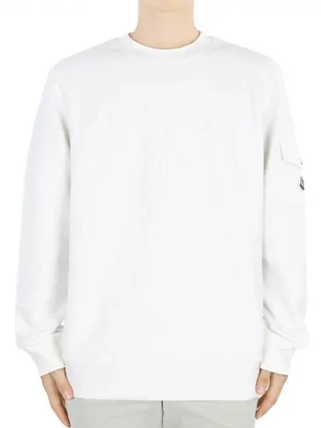 Cotton Sweatshirt White - MONCLER - BALAAN 2