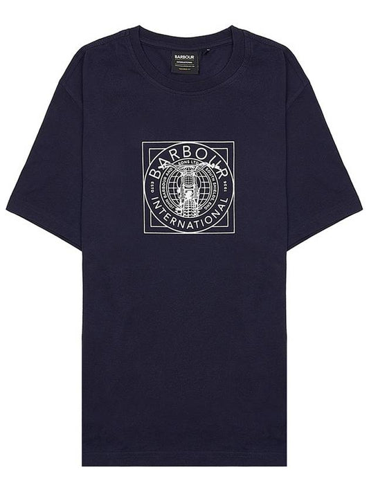 Men's Logo Print Cotton T-Shirt MTS1150 NY57 - BARBOUR - BALAAN 1