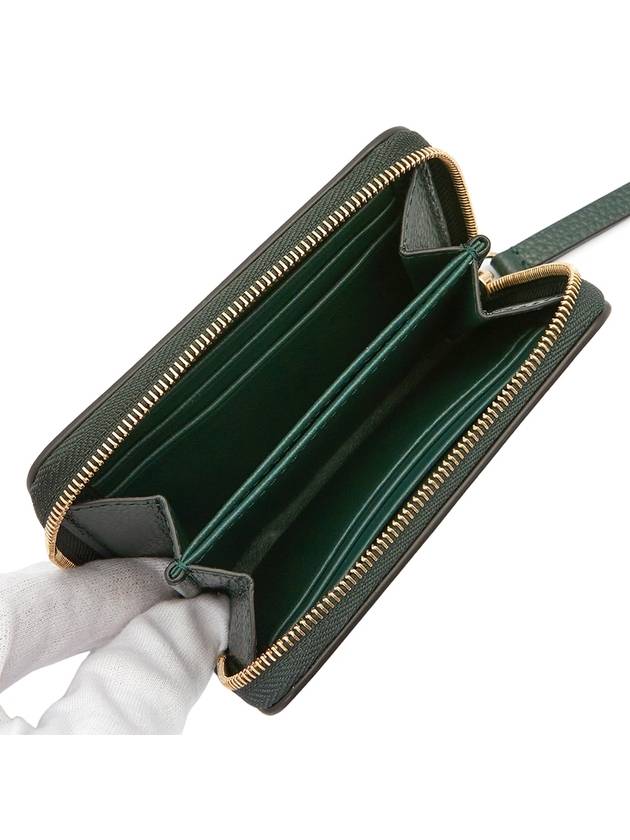 Plaque Zip Around Classic Grain Half Wallet Green - MULBERRY - BALAAN 5