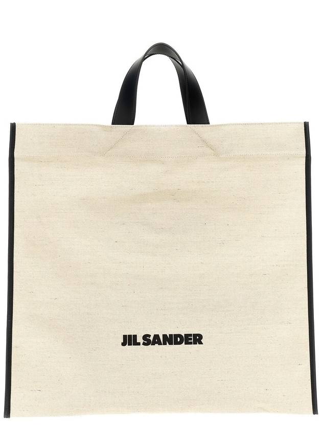 24FW Tote Bag J07WD0105P7060280 White Black - JIL SANDER - BALAAN 2