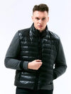 Golf Goose Down Quilted Padded Jumper Black - HENRY STUART - BALAAN 1