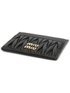 Matelasse Nappa Leather Card Wallet Black - MIU MIU - BALAAN 4