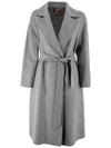 Women's Wool Cashmere Single Coat Grey - MAX MARA - BALAAN 1