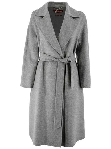 Women's Double Coat Gray - MAX MARA - BALAAN.