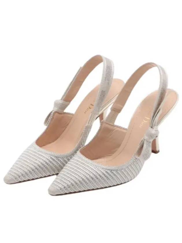 J'adior Slingback Heels Silver - DIOR - BALAAN 2