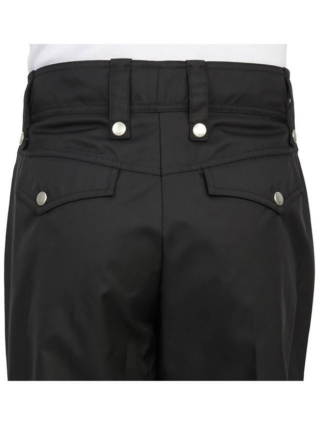 Nylon Straight Pants Black - GUCCI - BALAAN 9