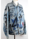 Graffiti logo denim jacket 50 100 105 - BALENCIAGA - BALAAN 8