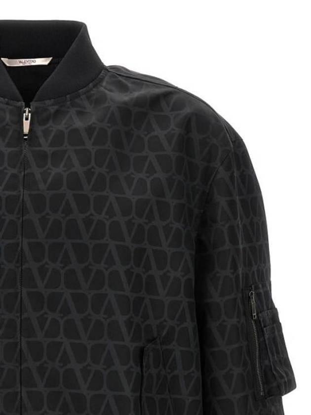 Toile Iconographe Bomber Jacket Brown - VALENTINO - BALAAN 4