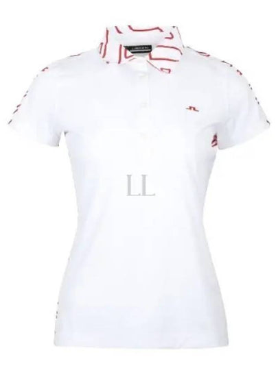 Women's Cara Polo Short Sleeve T-Shirt White - J.LINDEBERG - BALAAN 2