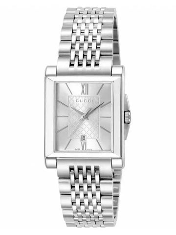 Quartz Square Metal Watch Silver - GUCCI - BALAAN 1